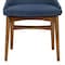 Armen Living Azalea Blue Fabric and Walnut Wood Dining Side Chairs, PK2 LCAZSIWABLU - alternate 3